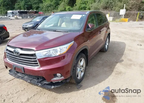 2015 Toyota Highlander Limited Platinum V6 from USA, damaged, VIN 5TDDKRFH5FS161849